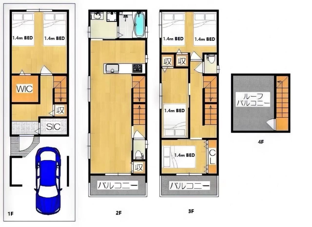 Westhouse A 天下茶屋店 Villa Osaka Buitenkant foto